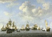 The Dutch Fleet in the Goeree Straits, Willem Van de Velde The Younger